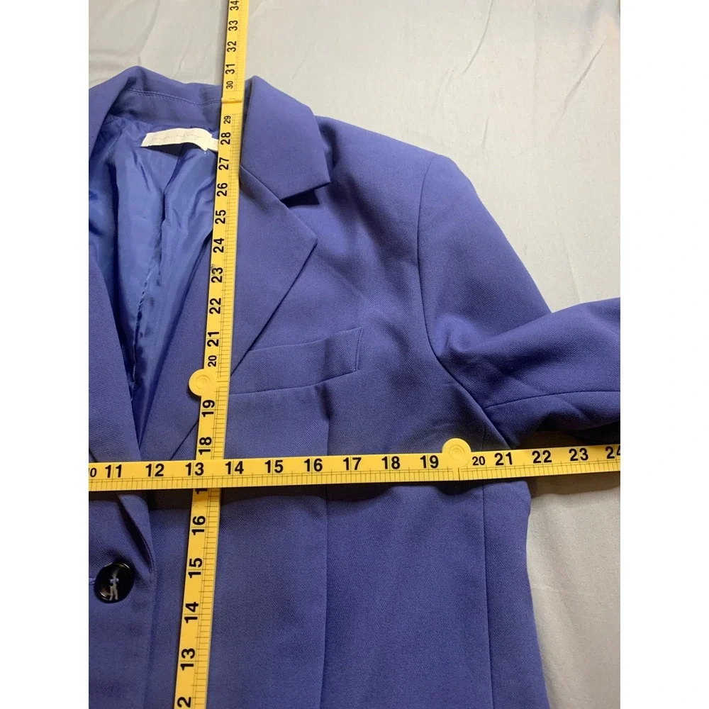 Beige Botany Blue Two Button Tailored Blazer Jacket A1794J SM - Picture 5 of 7